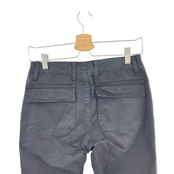 Vince‎ Pants Elastic-hem Patch-front Utility Trouser Jogger Black Size 27 - Picture 8 of 12